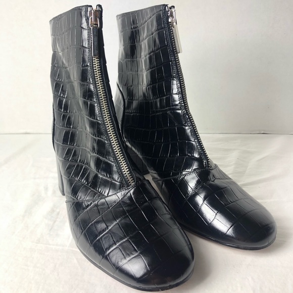 rowan croc zip front boot